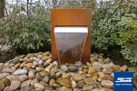 Fontaine en acier Corten